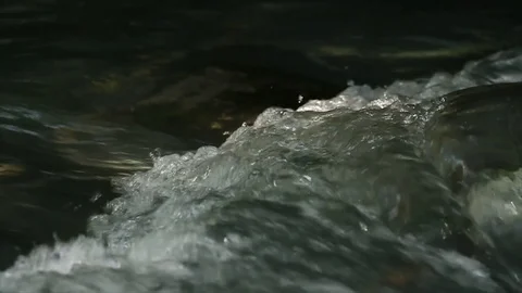 Water stream river Slow Motion Stock-Footage 85063358