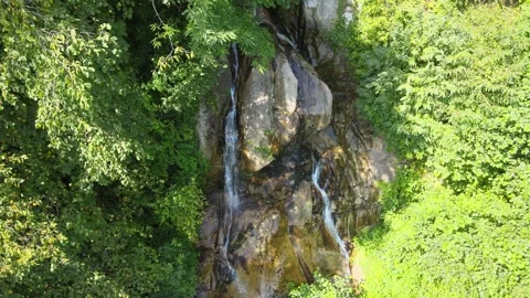 Water stream on rock Stock Footage 240771357