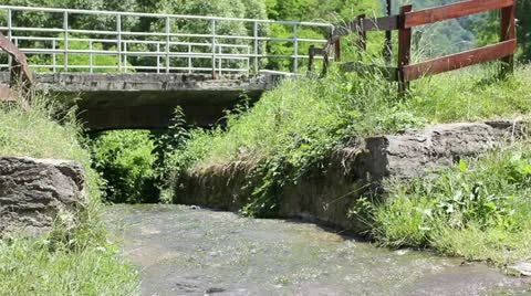 Water stream in Serbia Stock Footage 12234278