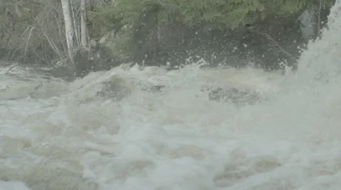 Water stream in slow motion, 200fps  Stock Footage 62596793