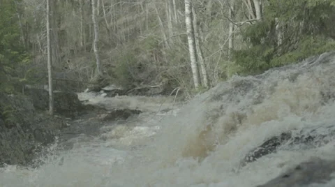 Water stream in slow motion, 200fps  Stock Footage 62597380