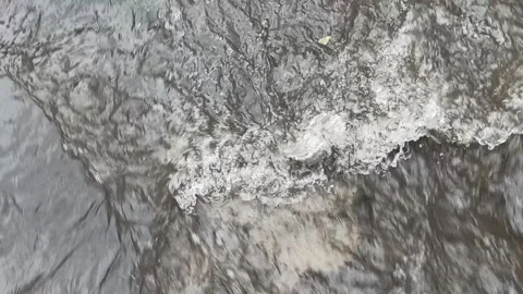 Water Stream In Small River After Rain Stock Video Stock Footage 130515077