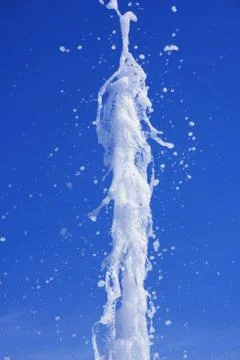Water stream splashing Stock Photos
