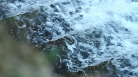 Water stream on stairs Stock Footage 1060760