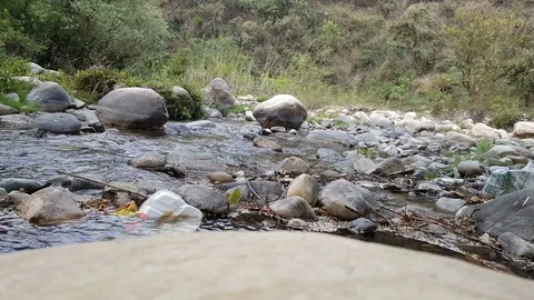 Water stream in wild terrine Stock-Footage 88176989