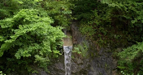 Water streaming of a mountain, nature in Austria, 4K Stock Footage 79057567