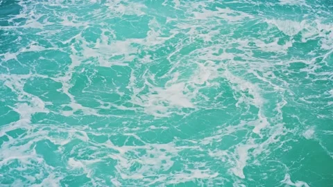Water streams from a boat Stock Footage 138616479