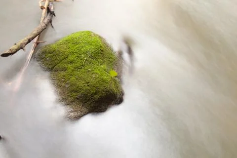 Water in streams Stock Photos