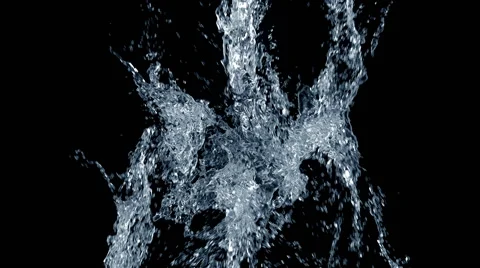 Water structure morphing with alpha matte Stock Footage 67554326