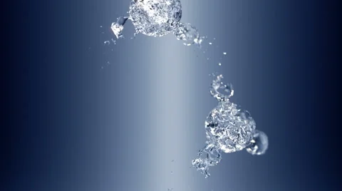 Water structure pouring with alpha matte Stock Footage 67554379