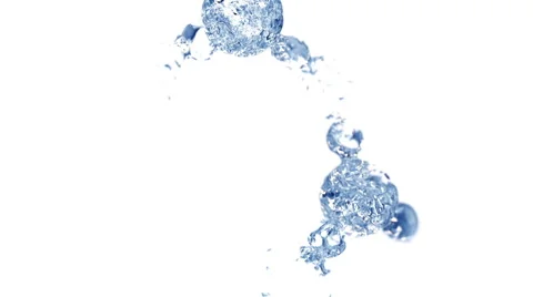 Water structure pouring with alpha matte 動画素材 67554402