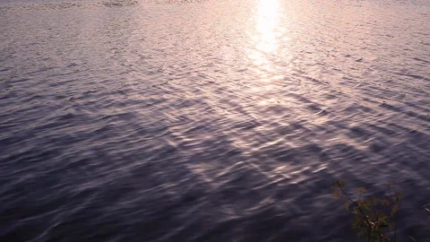 Water sunset Stock Footage 94013373