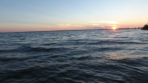 Water Sunset Video stock 107754334