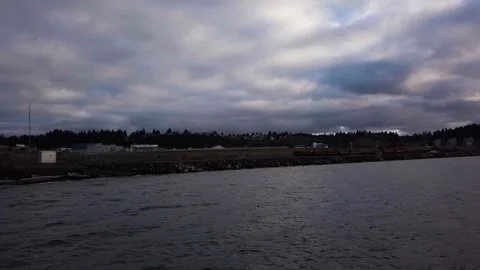 Water at Sunset TRAIN ENGINE Stock Footage 196477164