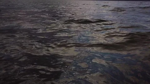 Water at Sunset WATER CLOSE UP Stock Footage 196477176