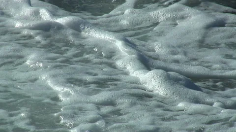 Water surf tide frothing ocean waves Stock Footage 46540016