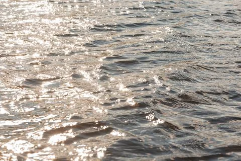 Water surface abstract background of river or sea water pattern with small wa 写真素材