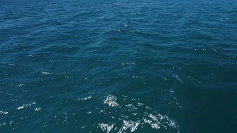 Water surface aerial view Stock Footage 77496364