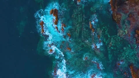 Water surface aerial view Stock Footage 288010160