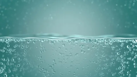 Water surface and with air bubbles underwater. Stock Footage 117092981