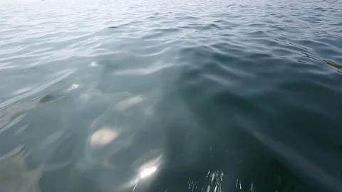Water surface from boat Видео 77048253