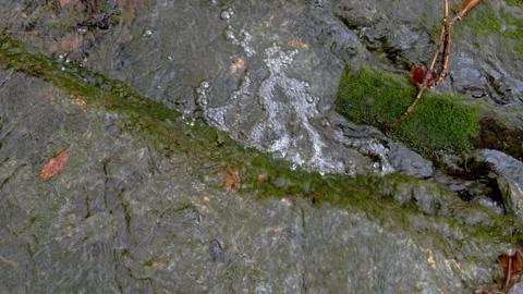 Water surface with bubbles and foam Stock Footage 328914729