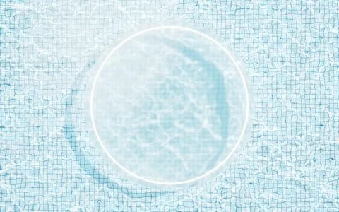 Water surface with caustic phenomenon, 3d rendering. Stock Illustration