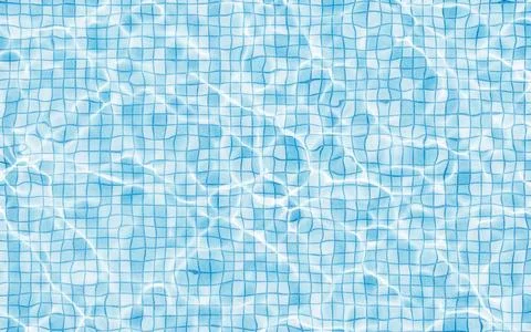 Water surface with caustic phenomenon, 3d rendering. Stock Illustration