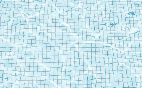 Water surface with caustic phenomenon, 3d rendering. Stock Illustration