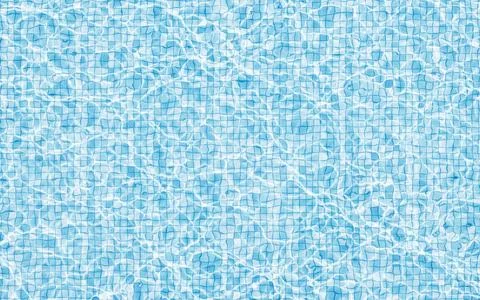 Water surface with caustic phenomenon, 3d rendering. Stock Illustration