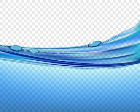 Water surface close up with waves and splashes. Stock-Illustration