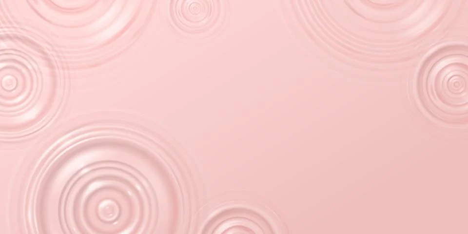 Water surface with concentric ripples Stockillustratie