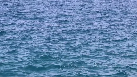 Water surface of deep blue sea Stock Footage 139443315