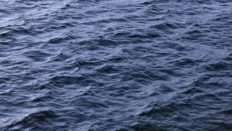 Water surface with high waves, Abstract background, Graphic elements, Mondsee, Stock Footage 302508882