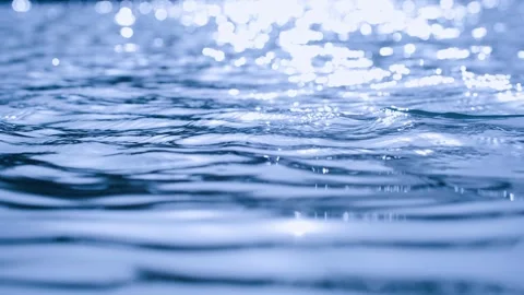 Water surface lake surface waves - sparkling Stock Footage 257295455