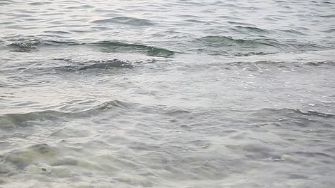 Water surface with moving sea waves Stock Footage 125736560