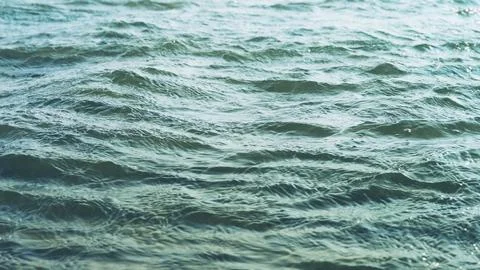 Water surface. Ocean surface with small waves Stock Photos