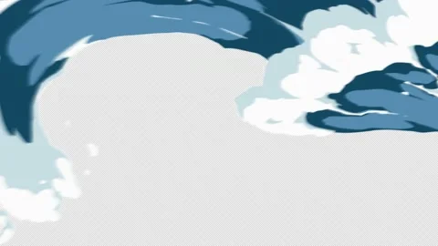 Water surface or Huge wave moving transition. Liquid Motion Stock Footage 145740829
