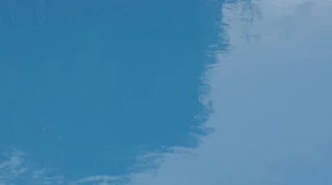 Water surface in the pool with raindrops Stock Footage 51663164