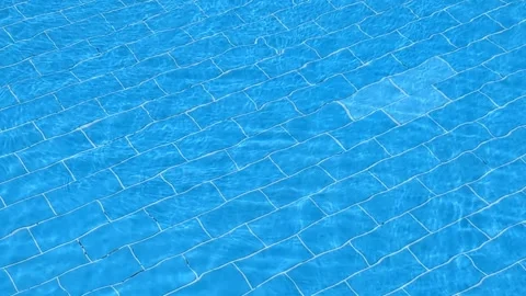 Water surface in the pool. Swimming pool background. Blue water texture. Stock Footage 277853254
