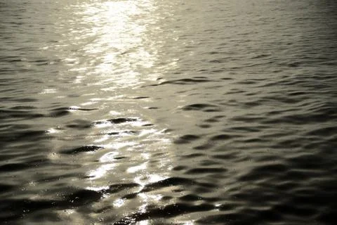 Water surface with rain drops Foto stock