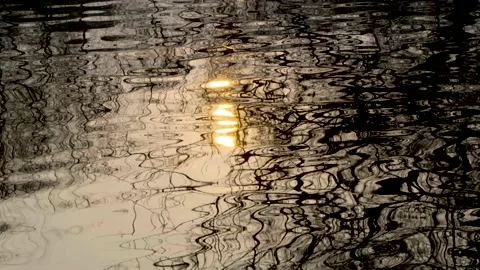 Water surface reflection, sparkling, beautiful artistic conception, flowing wate Stock Footage 235473153