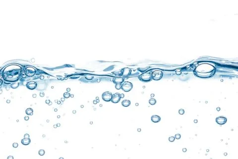 Water surface with regularly space bubbles under Stock Photos