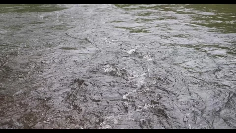 Water Surface, River Flowing Stock Footage 336011991