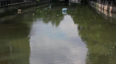 Water surface of river Stock Footage 29668671