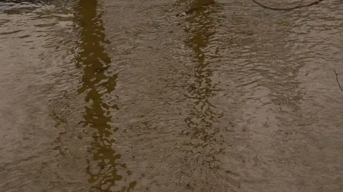 Water surface of the river. Slow motion Stock Footage 74140173
