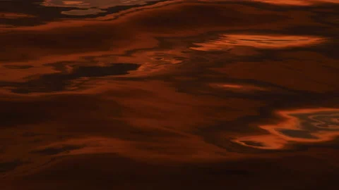 Water surface of a river on a sunset with ripples - zoom out Video stock 188835783