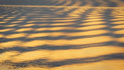 Water Surface of Sea at Dawn With Reflection of Sun Light Stock Footage 120179832