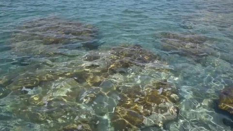 Water surface in the sea Stock Footage 75192935