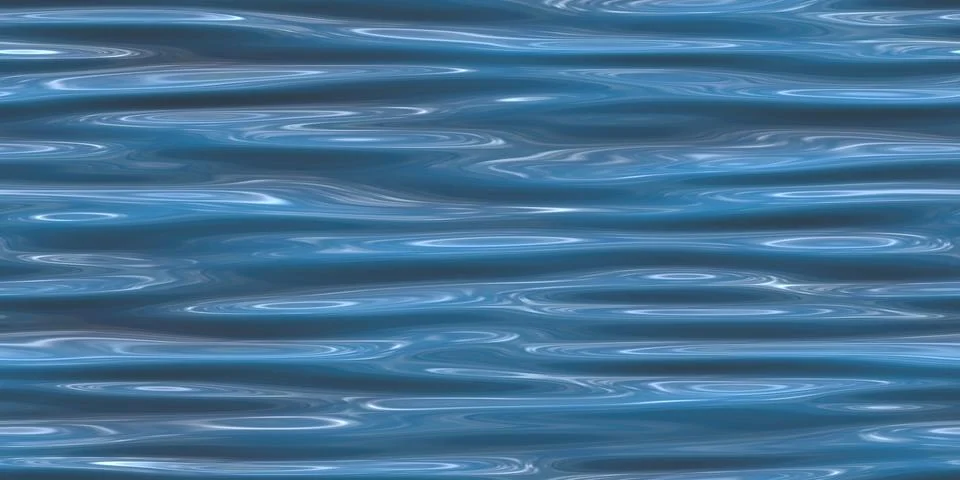 Water Surface Seamless Background Texture. 3d Foto stock